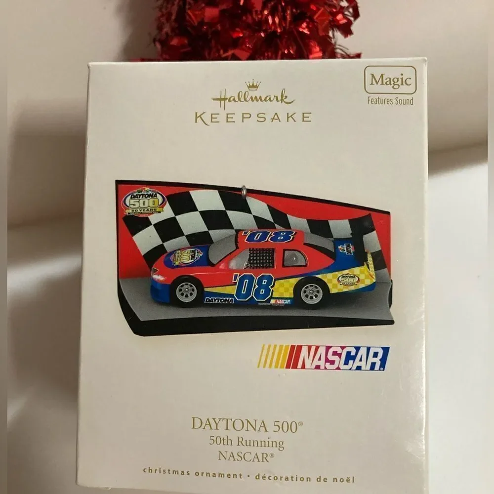 2007 Hallmark Daytona 500 50th Running NASCAR Keepsake Christmas Ornament NIB